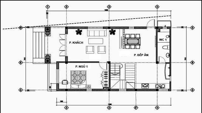 Nhà biệt thự 2 tầng mái thái đẹp 7x15 cty Phú Nguyên