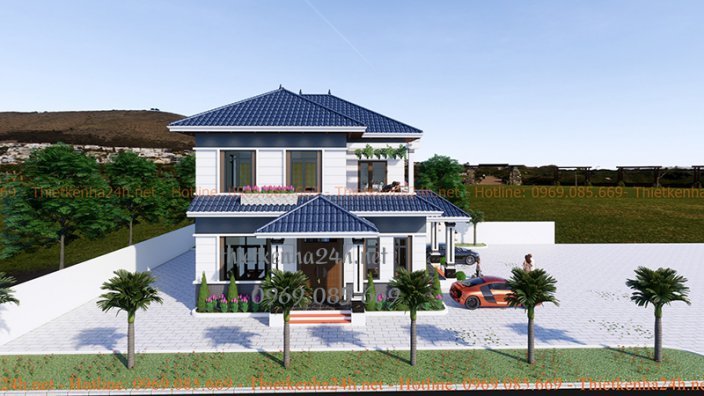 300 Mẫu biệt thư vườn đẹp 1 lầu 2 tầng đẹp xây năm 2023