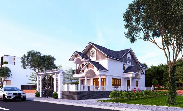 300 Mẫu biệt thư vườn đẹp 1 lầu 2 tầng đẹp xây năm 2023