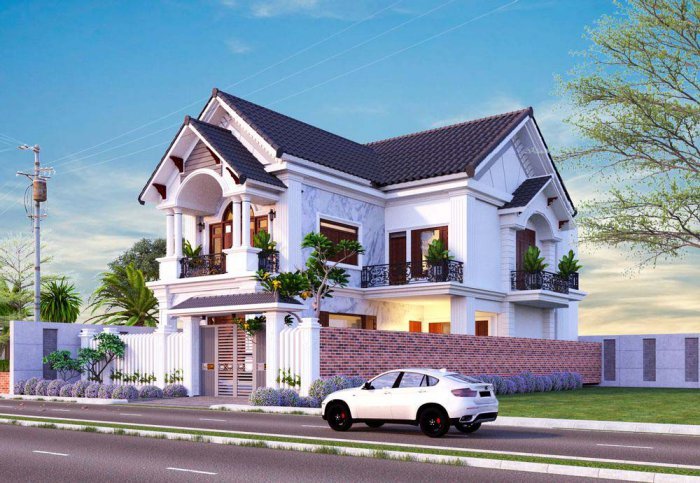300 Mẫu biệt thư vườn đẹp 1 lầu 2 tầng đẹp xây năm 2023