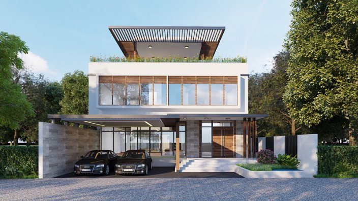300 Mẫu biệt thư vườn đẹp 1 lầu 2 tầng đẹp xây năm 2023